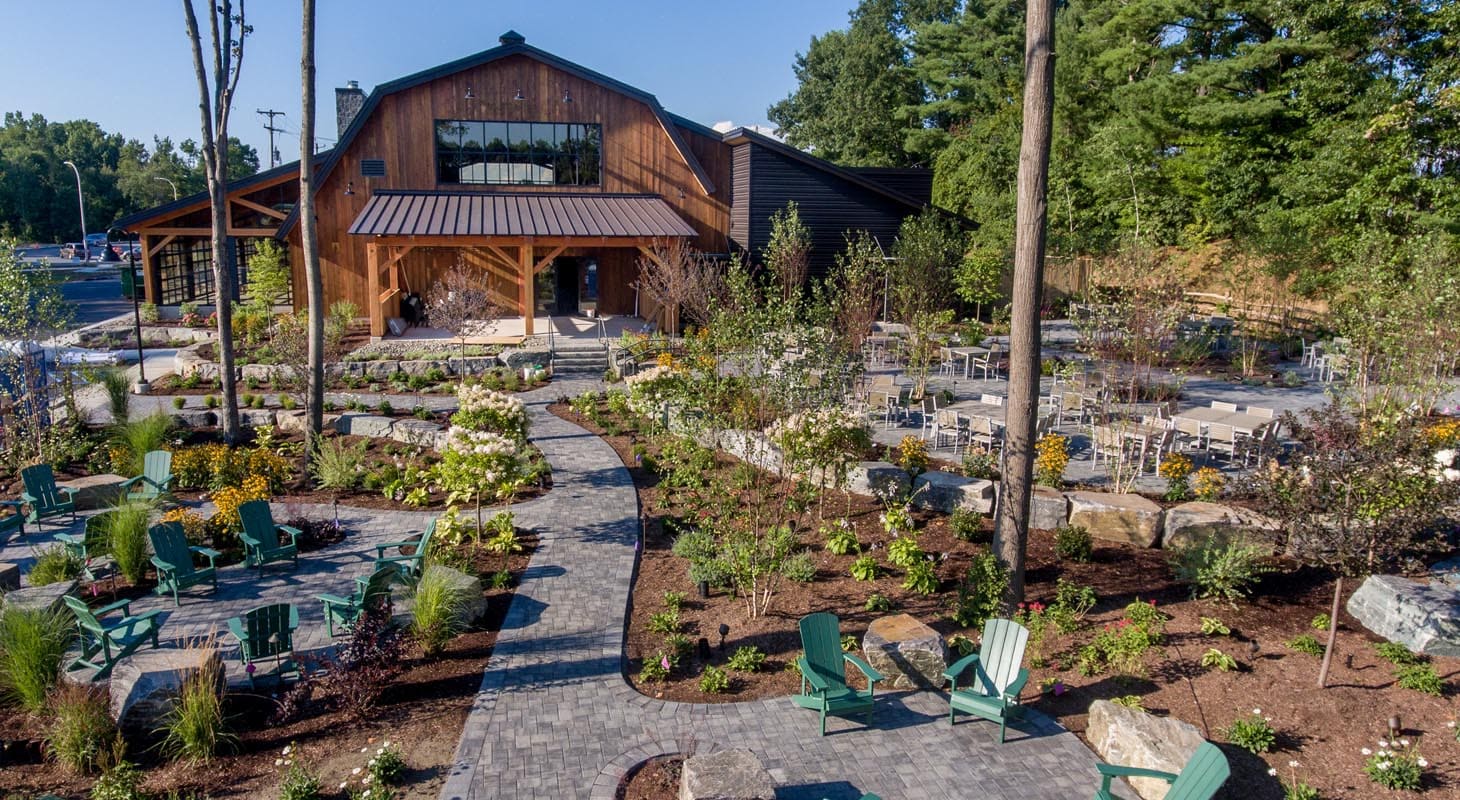 Druthers Landscaping Project looking at building