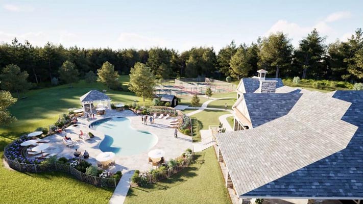 forest grove house with pool in backyard