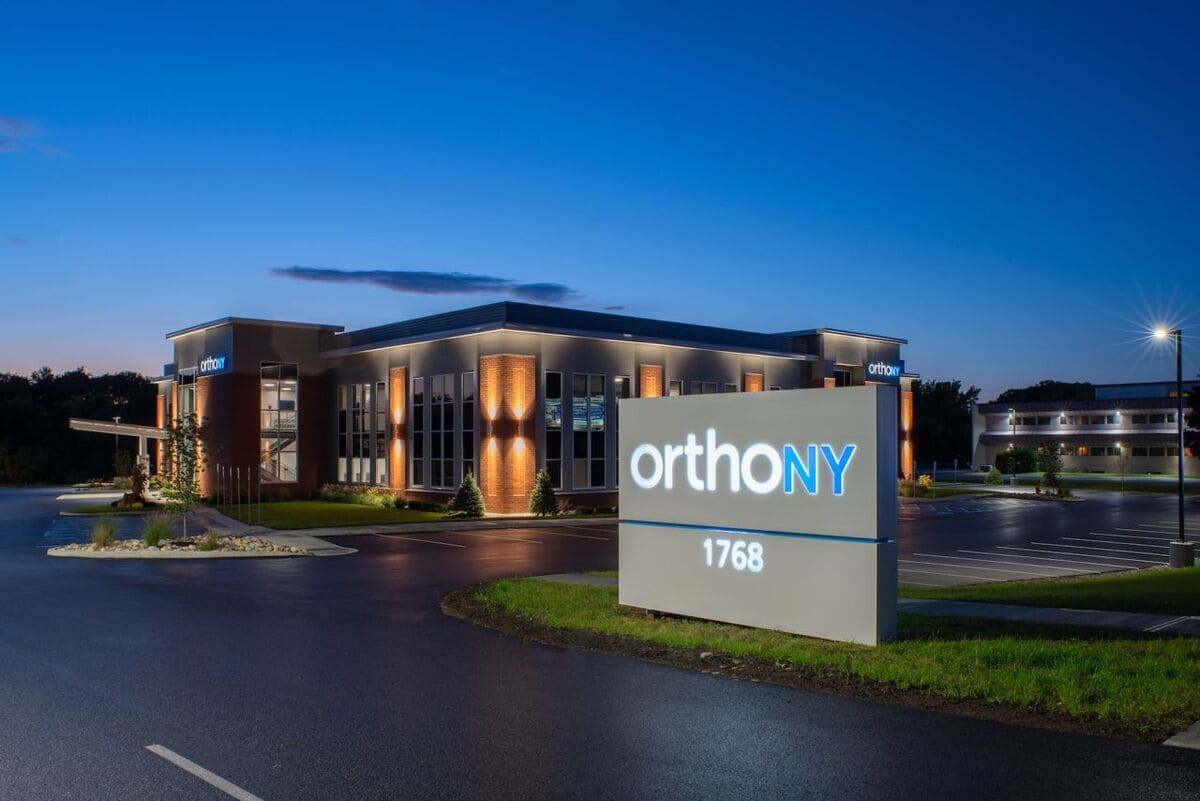 OrthoNY exterior night